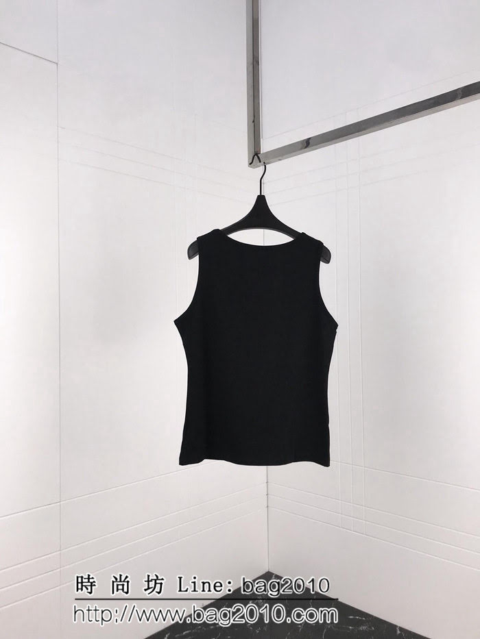 BALMAIM巴爾曼 19ss早春新款 刺繡獅子勳章背心 內搭神器 男女同款 ydi2540